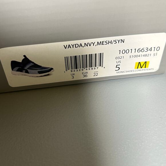 Vionic Women's Mesh Slip On Sneakers Vayda Navy Comfort Shoes US 5 M NWB - Picture 8 of 8